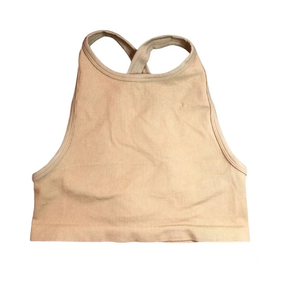Aritzia TNA Body Glide Bra Top | Sand Bluff | Size  L - Picture 5 of 8